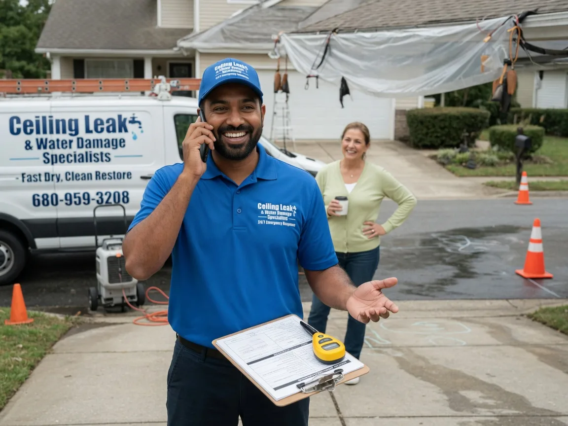 Ceiling Leak Cleanup Norwalk, IA FAQs